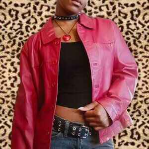 Newport News RED Genuine Leather Jacket